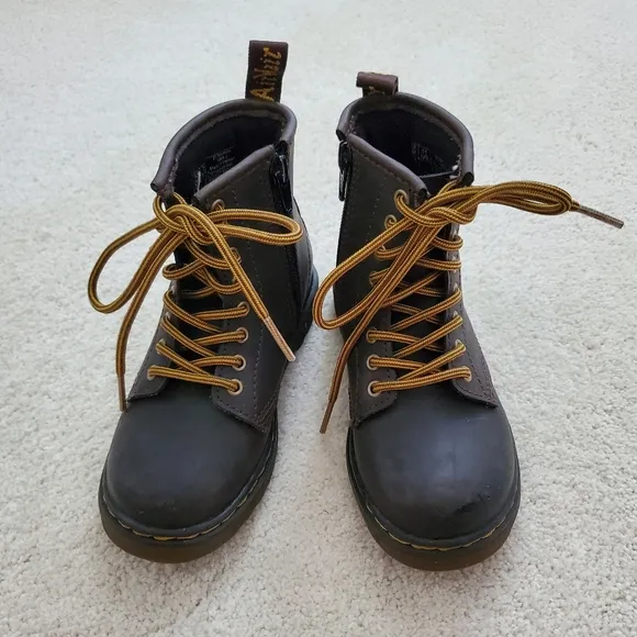 Dr. Martens Kids Wild Horse 1460 Moto Boots sz11