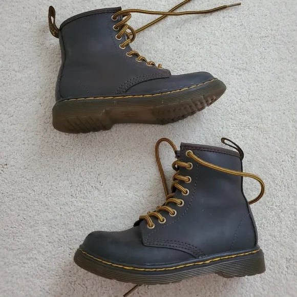 Dr. Martens Kids Wild Horse 1460 Moto Boots sz11