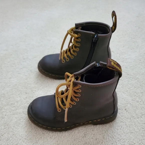 Dr. Martens Kids Wild Horse 1460 Moto Boots sz11