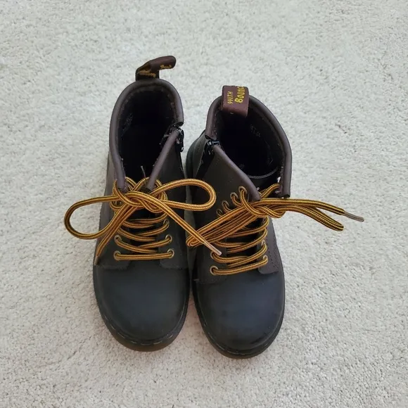 Dr. Martens Kids Wild Horse 1460 Moto Boots sz11
