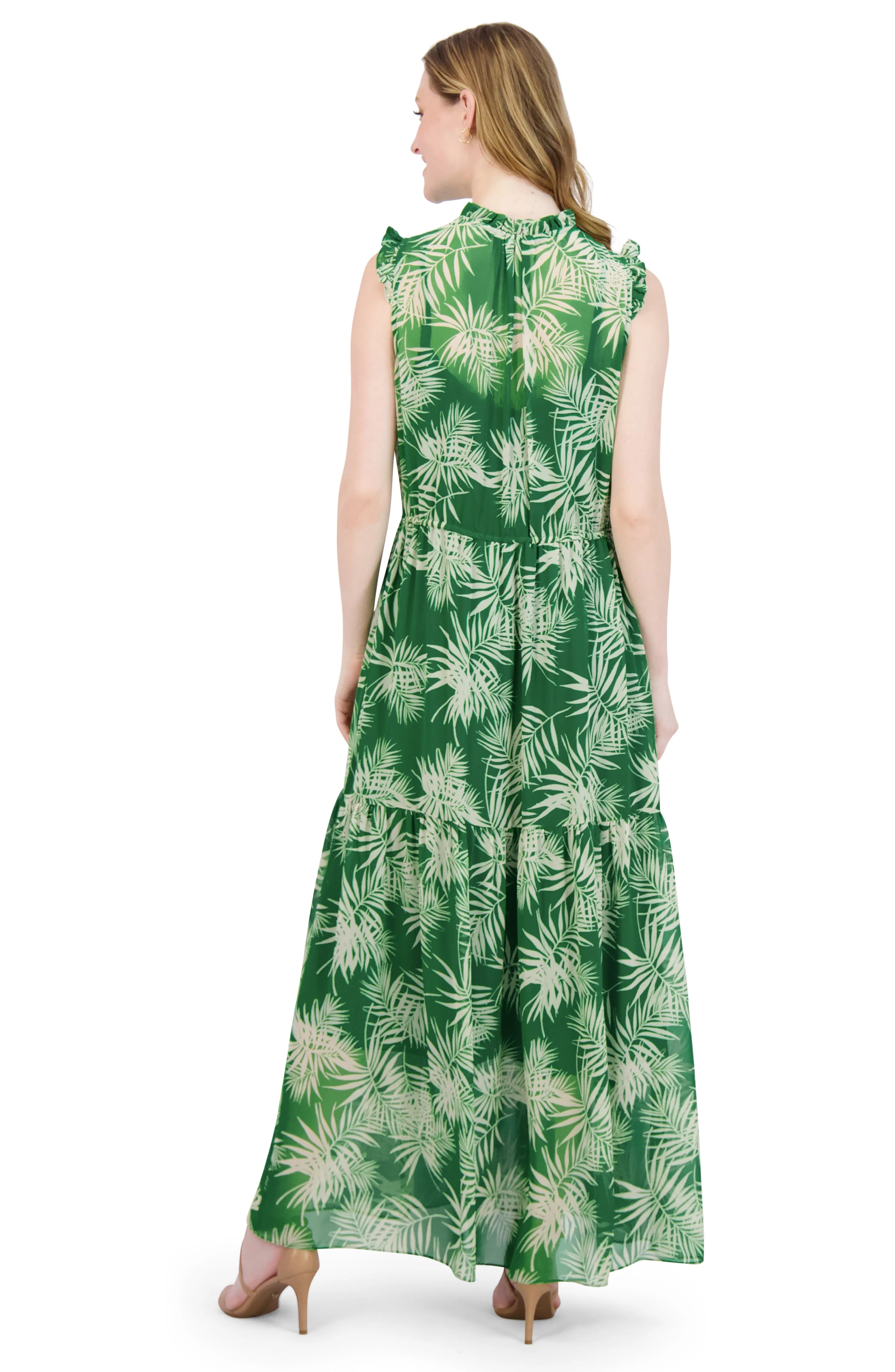 Drawstring Tiered Dress