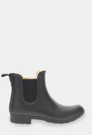 EASTLAKE CHELSEA PLUSH RAIN BOOT - BLACK