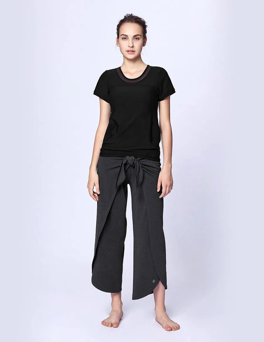 easyoga LA-VEDA Multipro Tranquiler Wide-leg Pants - M29 M-Mid Gray