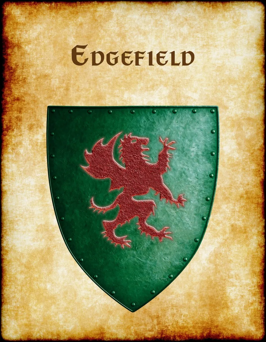 Edgefield Heraldry of Greyhawk Anna Meyer Cartography Canvas Art Print