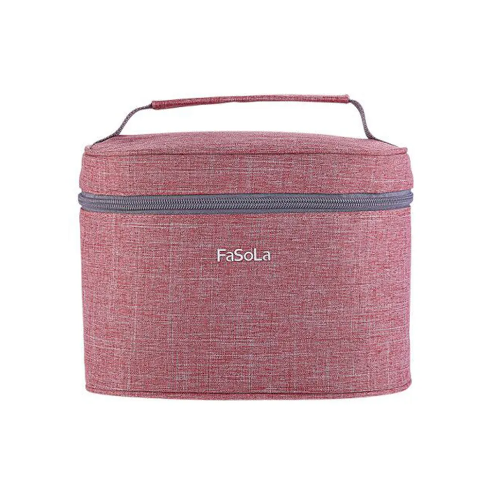 Fasola Insulated Lunch Bag - Pink, 22*15*16cm