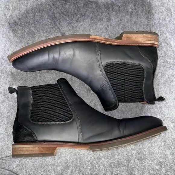 Florsheim Men's Chalet Black Leather Plain Toe‎ Gore Boot- Sz 11.5
