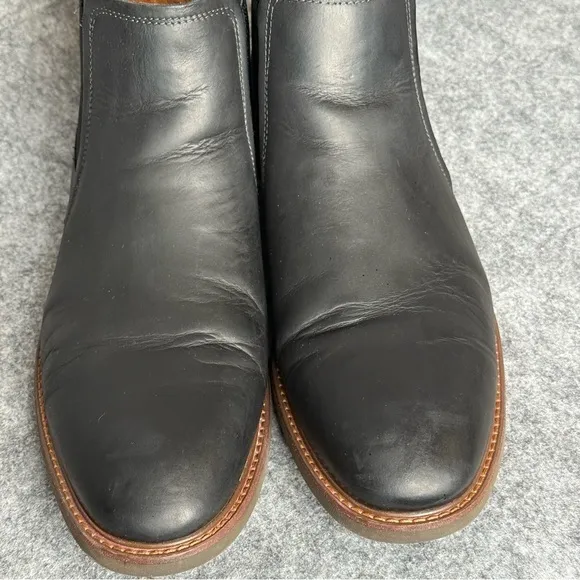 Florsheim Men's Chalet Black Leather Plain Toe‎ Gore Boot- Sz 11.5