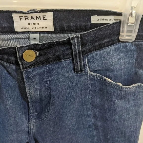 Frame Denim | Le Skinny Colorblock Denim Jeans in Hayden