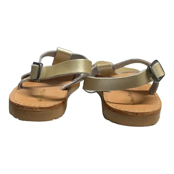 Freshly Picked Toddler Platinum Leather Malibu Sandal Size 6