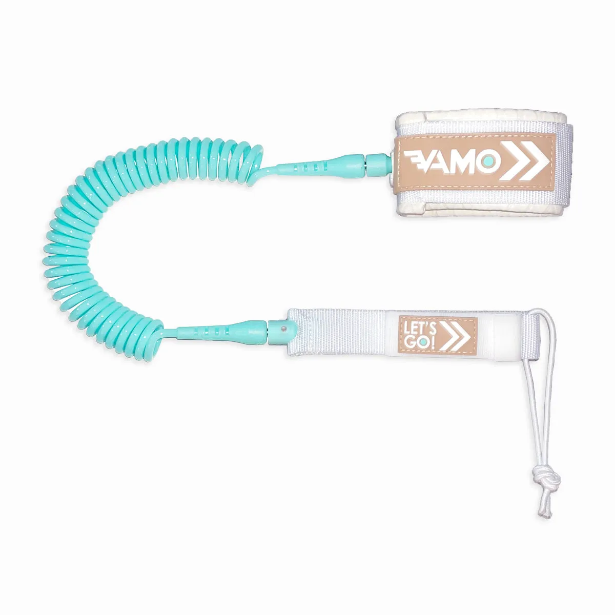 Full Coiled Leash 10' - Caribbean