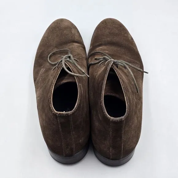 Geox Men's Size 45 EU 12 US VGC Brown Suede Leather Chukka Ankle Boots Shoes