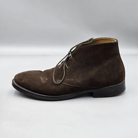Geox Men's Size 45 EU 12 US VGC Brown Suede Leather Chukka Ankle Boots Shoes