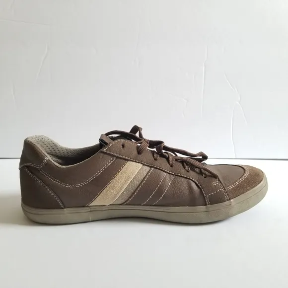 Geox Respira Mens Leather Suede Lace  Up Sneakers Size US 8 Brown