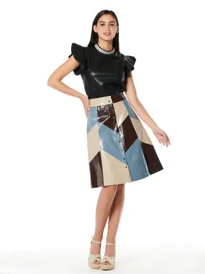 Gracious Leather Skirt