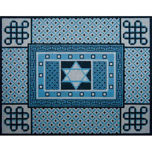 Grey Blue Borders with Stars