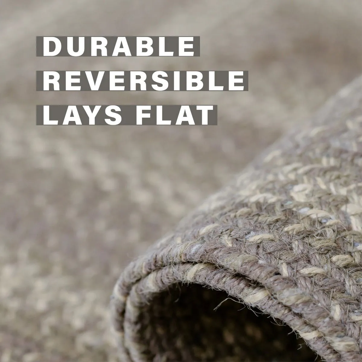 Grey Cloud Jute Braided Rugs