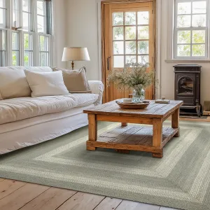 Grey Cloud Jute Braided Rugs