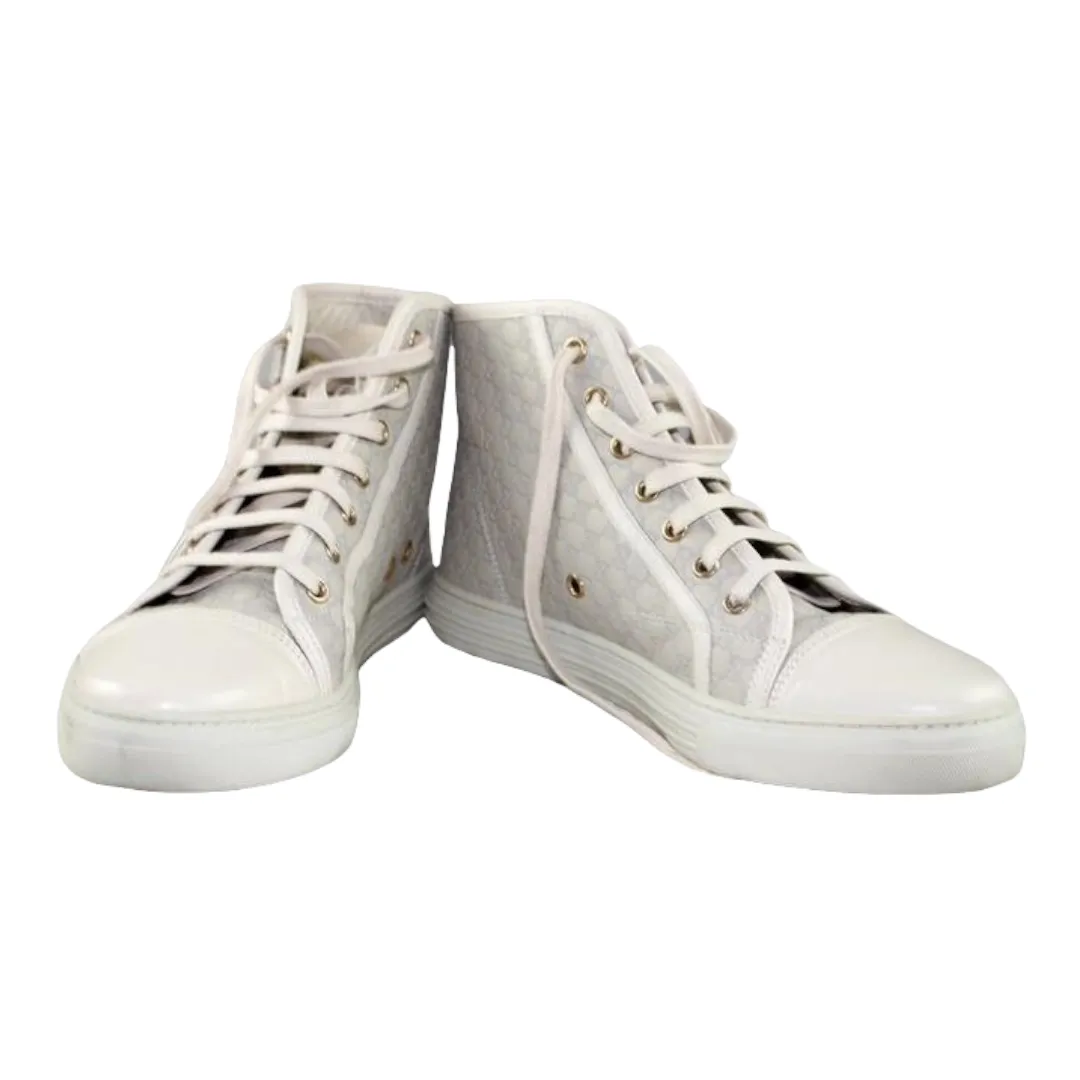 Gucci Leather High-Top Sneakers