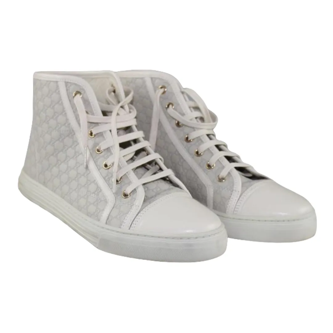 Gucci Leather High-Top Sneakers