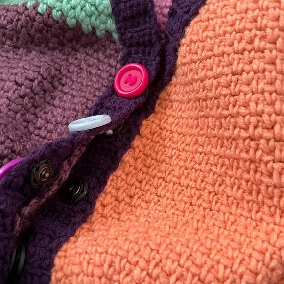 Handmade Chunky Knit Cardigan Sweater