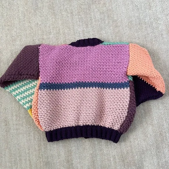 Handmade Chunky Knit Cardigan Sweater