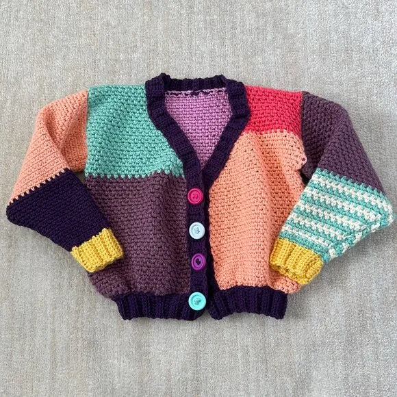 Handmade Chunky Knit Cardigan Sweater