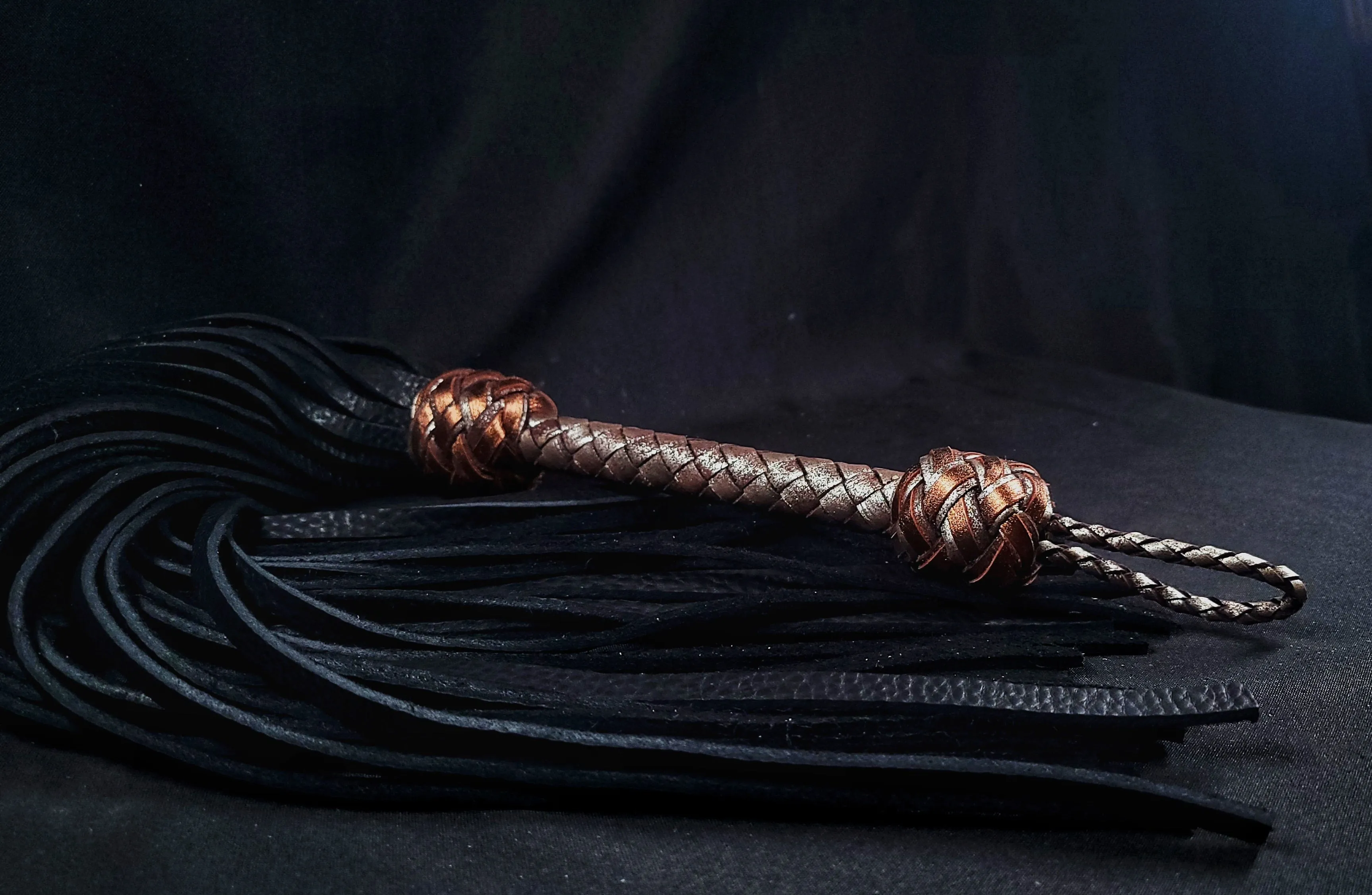 Heavy Metal Black Bison Floggers- Made to Order