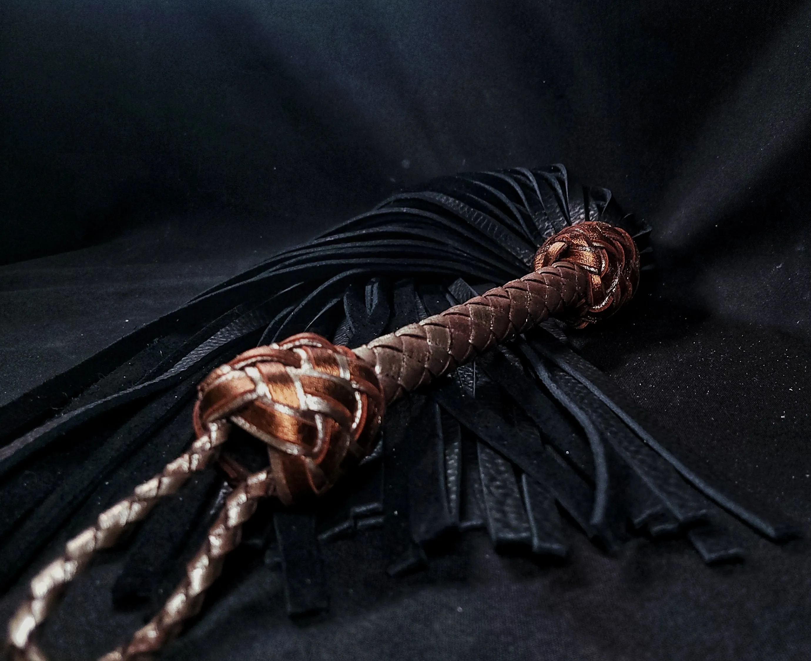 Heavy Metal Black Bison Floggers- Made to Order