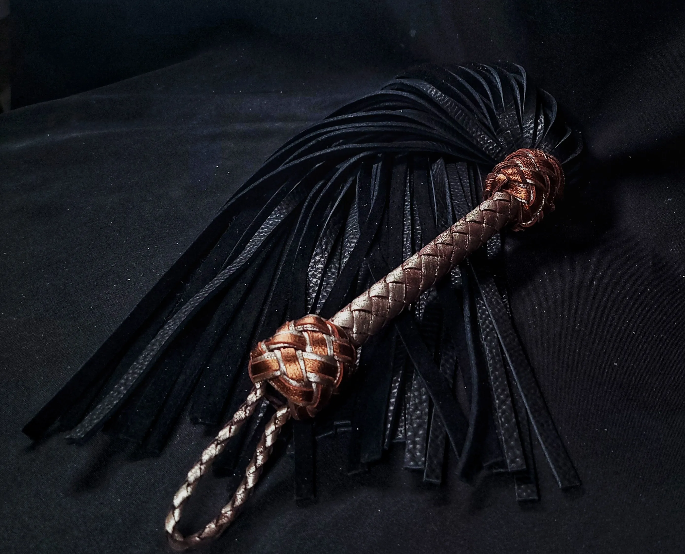 Heavy Metal Black Bison Floggers- Made to Order