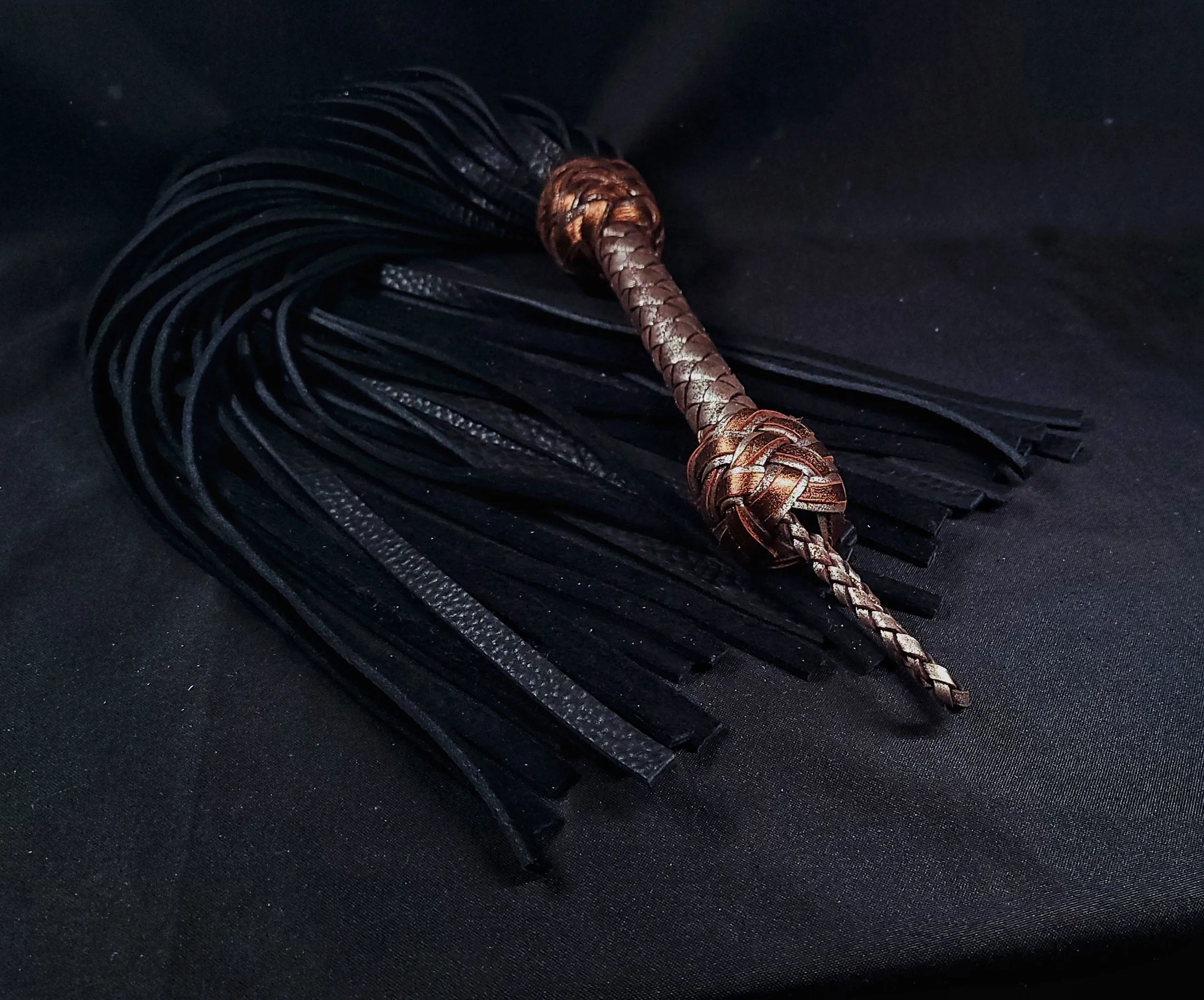 Heavy Metal Black Bison Floggers- Made to Order