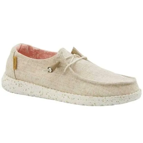 Hey Dude Women's Wendy Chambray White Nut