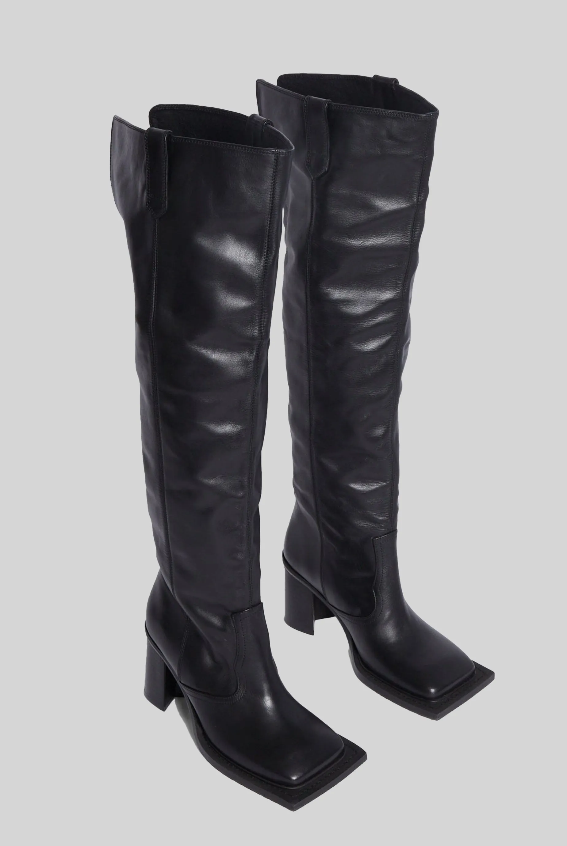 Howling Knee High Boots in Black