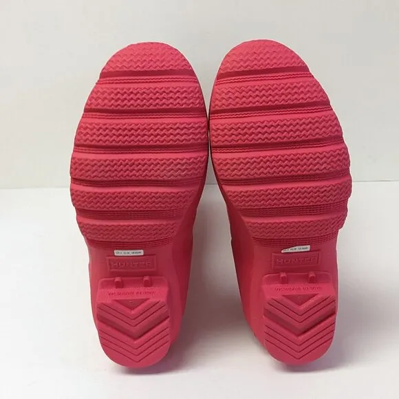 Hunter Girls Original Tall Rain Boots, Pink, Big Kids 5 M