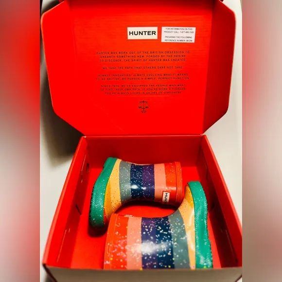 Hunter Rainbow Rain Boots Brand New in Box