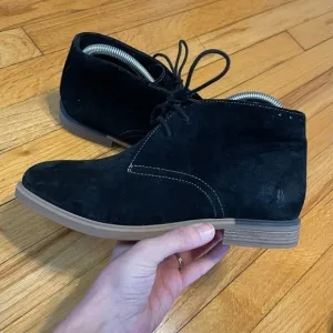 Hush Puppies Bailey Women's Chukka Boots Black Suede Size 8.5