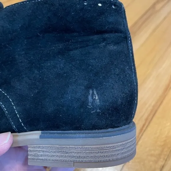 Hush Puppies Bailey Women's Chukka Boots Black Suede Size 8.5
