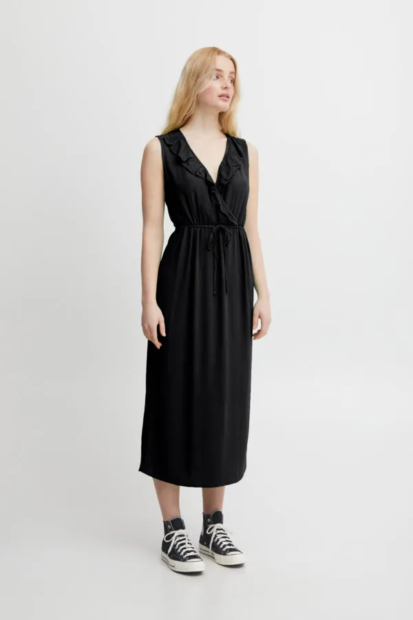 ICHI Marrakech DRESS in black