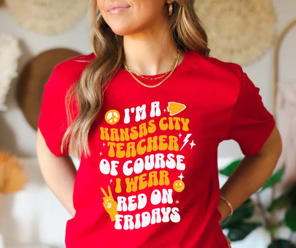 I'm a Kansas City Teacher Red Tee