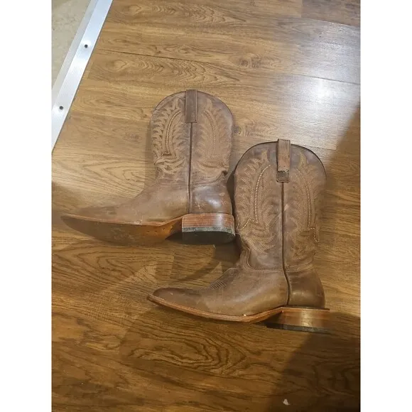J.B. Dillon Reserve Men's Size 10D Brown Goat Square Toe Work Boots JBR03208