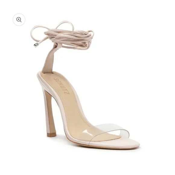 Jessie Vinyl &amp; Nappa Leather Sandal NWT Size 6.5 Revolve