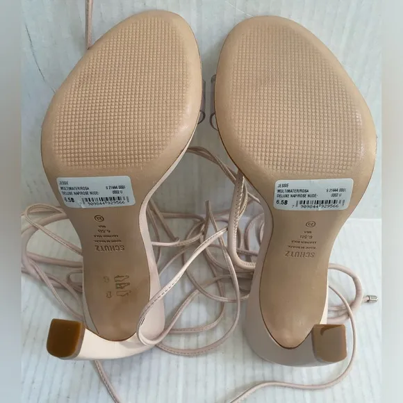 Jessie Vinyl &amp; Nappa Leather Sandal NWT Size 6.5 Revolve