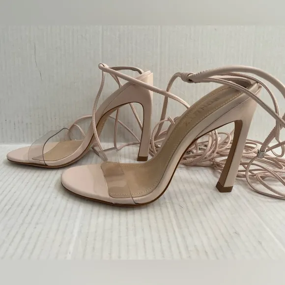 Jessie Vinyl &amp; Nappa Leather Sandal NWT Size 6.5 Revolve
