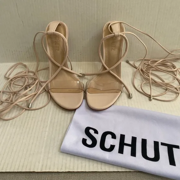 Jessie Vinyl &amp; Nappa Leather Sandal NWT Size 6.5 Revolve