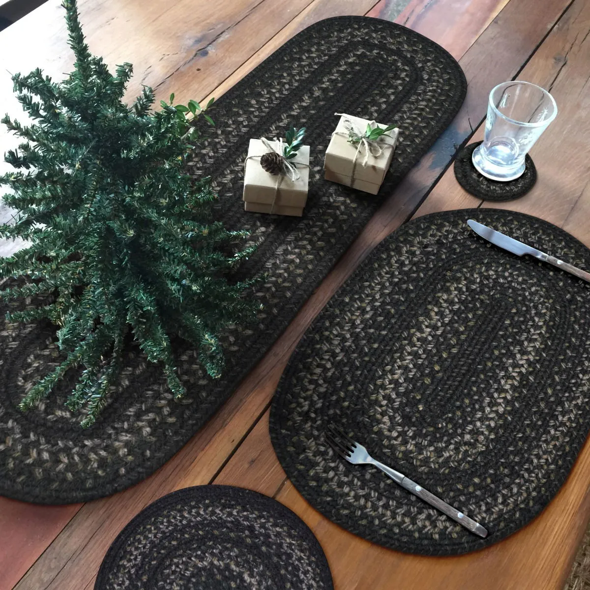 Jet Black Braided Accessories