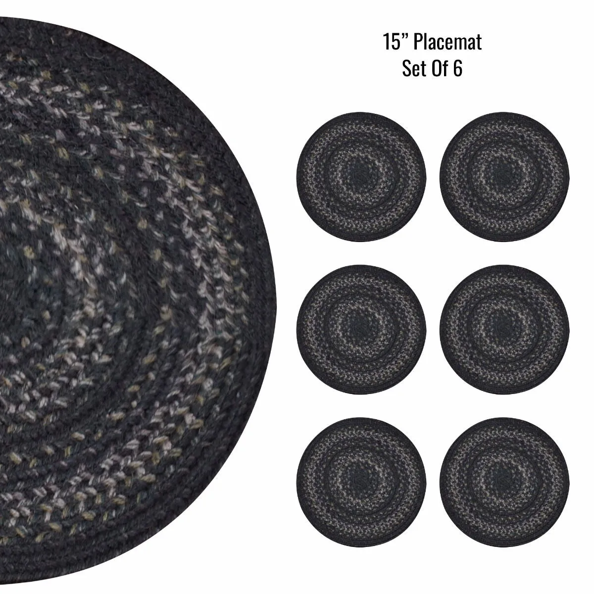 Jet Black Braided Accessories