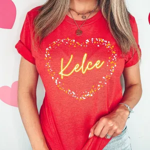 Kelce Heart Red Tee