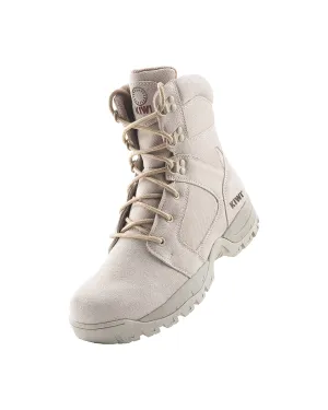 Kiwi Rugged Sand Suede Steel Toe Zipped Water Resistant Tactical Boots (60400): Presale
