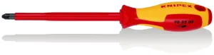 KNIPEX Screwdriver for Pozi Screws PZ3 x 150mm VDE Insulated Multi Component Grips 270mm 98 25 03