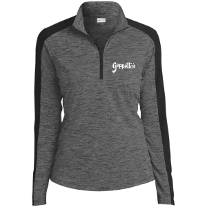 Ladies' Electric Heather Colorblock 1/4-Zip Pullover