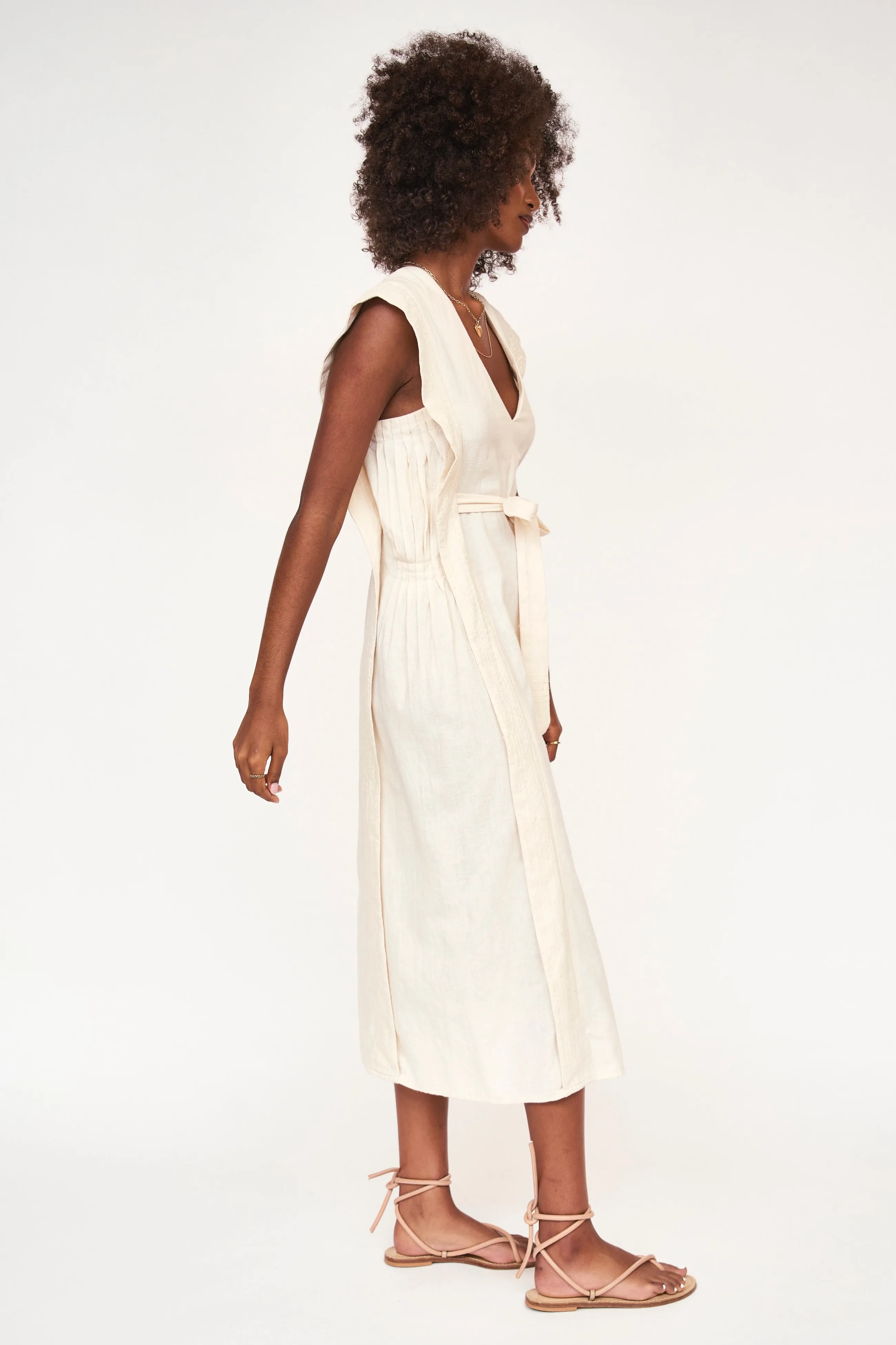 Laguna Dress in Parchment